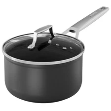 MSMK 2 Quart Saucepan with Lid Burnt also Nonstick PFOA Free Non-Toxic Oven S...