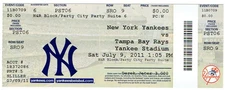 2011 NY Yankee 07/09/11 Derek Jeter 3000 Hit Full Ticket ~ REPRINT