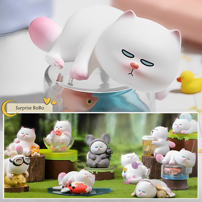 POP MART VIVICAT Lazy Friend Series Cute Collectible  Blind Box Figure Toy Gift