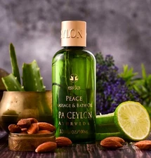PEACE MASSAGE & BATH OIL Spa Ceylon for calm & balance the senses 100ml