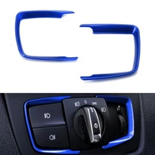 For BMW 2 3 4 Series X5 X6 Blue Headlight Switch Surrounding Decorative Trim New