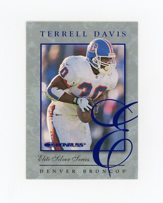 TERRELL DAVIS 1997 Donruss Silver Elite Series #4506/5000 Denver Broncos JM