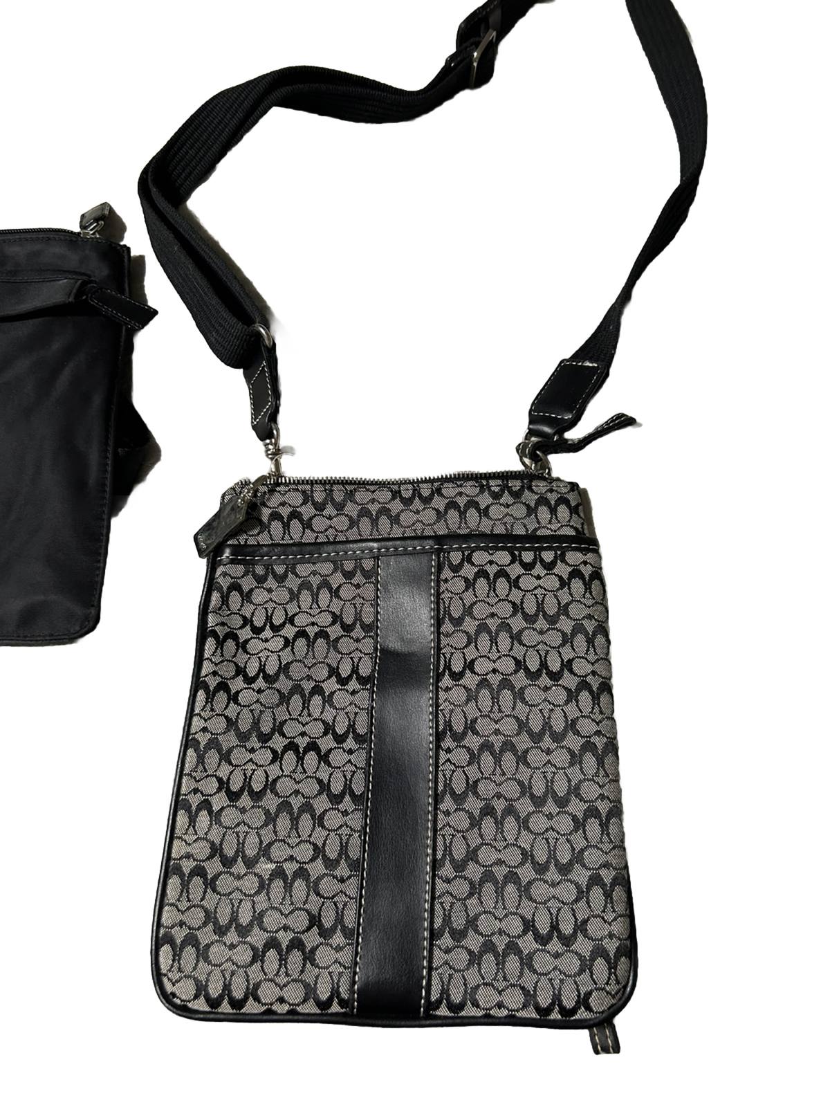 Authentic Coach Monogram Small Crossover Bag Pock… - image 1