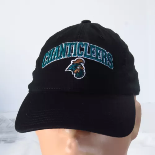 Coastal Carolina Chanticleers Black Strapback Hat Cap Legacy NCAA Embroidered