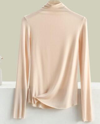 Women Turtleneck Shirt Long Sleeve Mock Neck Tops Thermal Base Layer Undershirts