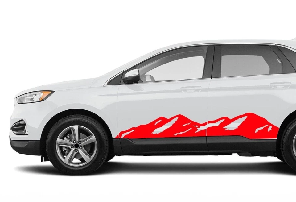 Calcomanía Adhesiva Montañas Kit Diseño Gráfico Vinilo para Ford Edge Kuga 2015-Presente Foto 4 de 4