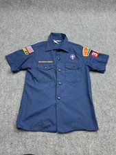 Boy Scout Shirt Youth Boys Size Medium Navy Greater Cleveland Council