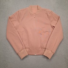 Lululemon Non Stop Bomber Jacket Reversible Nylon Women Size 4 Apricot Full Zip