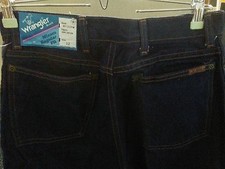 Vintage Wrangler Dark Blue Denim Jeans Misses Size 12 - NOS W/tags