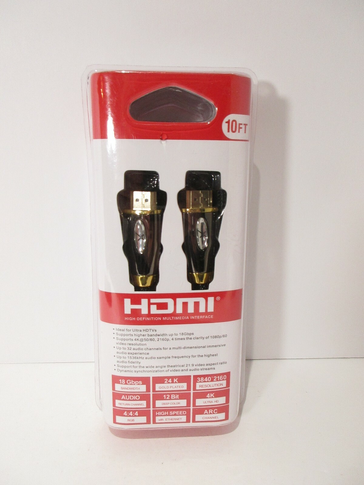 4K HDMI Cable 10 Feet for HDTV High Speed-image