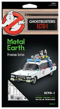 Fascinaciones ICONX Ectomóvil ECTO-1 Cazafantasmas Vehículo Metal Tierra Modelo Kit
