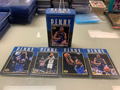 1996 Upper Deck Anfernee Penny Hardaway All Metal Cards Set Of 4