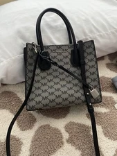 Grey and Black Michael Kors Purse 