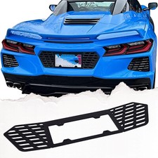 Rear Number License Plate Frame For C8 Corvette Carbon Fiber Flash 2020-2024