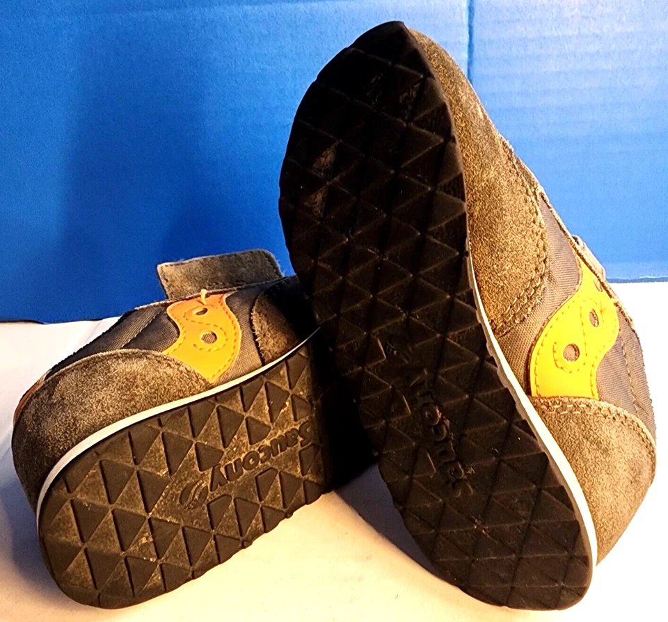 Saucony Jazz Low Pro Grey Suede Kids Sneakers Size 8M - Image 2 of 4