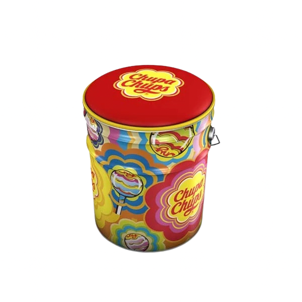 Chupa Chups Tin Storage Box With Seat 24*24*30 cm Brand New | eBay