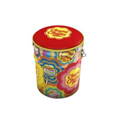Chupa Chups Tin Storage Box With Seat 24*24*30 cm Brand New | eBay