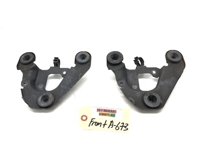 2017-2020 MASERATI LEVANTE 3.0L AIR INTAKE CLEANER BOX MOUNT BRACKET SET X2 OEM