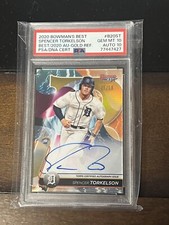 Spencer Torkelson 2020 Bowman's Best Gold Refractor Auto /50 PSA 10 Auto 10 RC