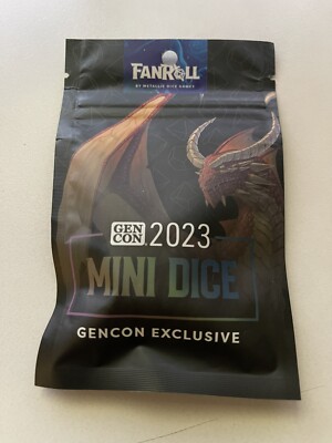 Fan Roll Dice - Gen Con 2023 Exclusive Mini Dice Set By Metallic Dice ...