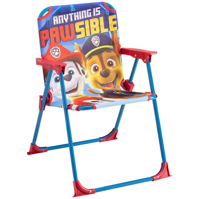 Paw Patrol Kids Garden Folding Patio Chair With Safety Lock Indoor/Outdoor  UK