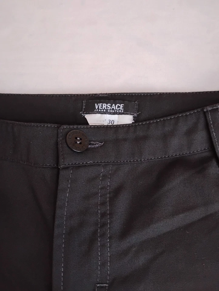 Pantalones Versace 30 Mezcla de Lana Bootcut Clásico Cápsula Diseñador De Colección Y2K Italia Foto 4 de 4