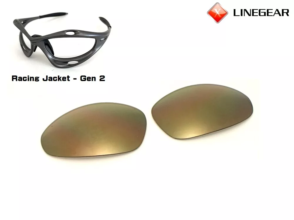 LINEGEAR Gold Mirror - Non Polarized Lens for Oakley X-Metal