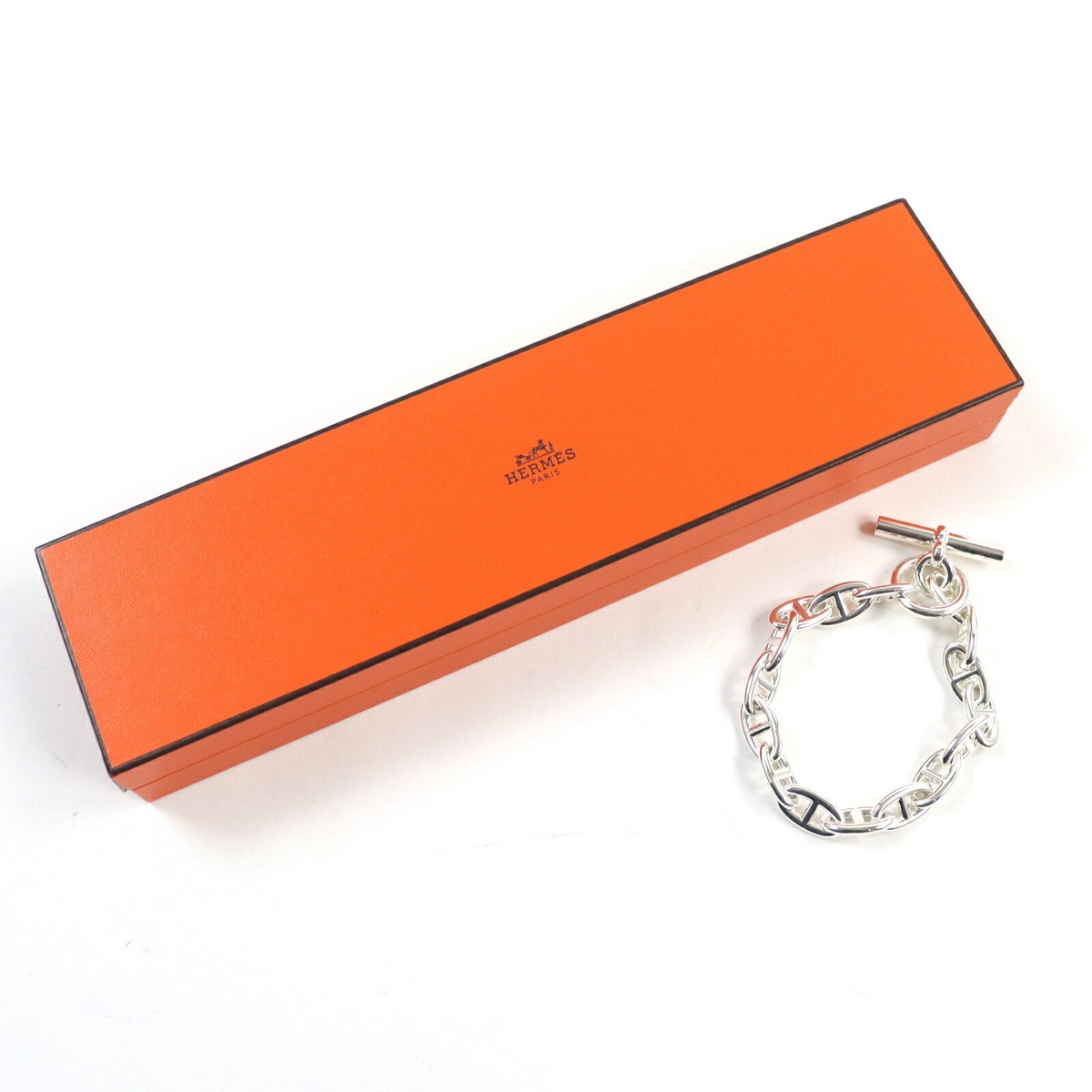 Hermes Bracelet Chaine d'Ancre GM Silver 16 LINK Frame Men Hermes Bracelet Chaine d'Ancre GM Silver 16 LINK Frame Men