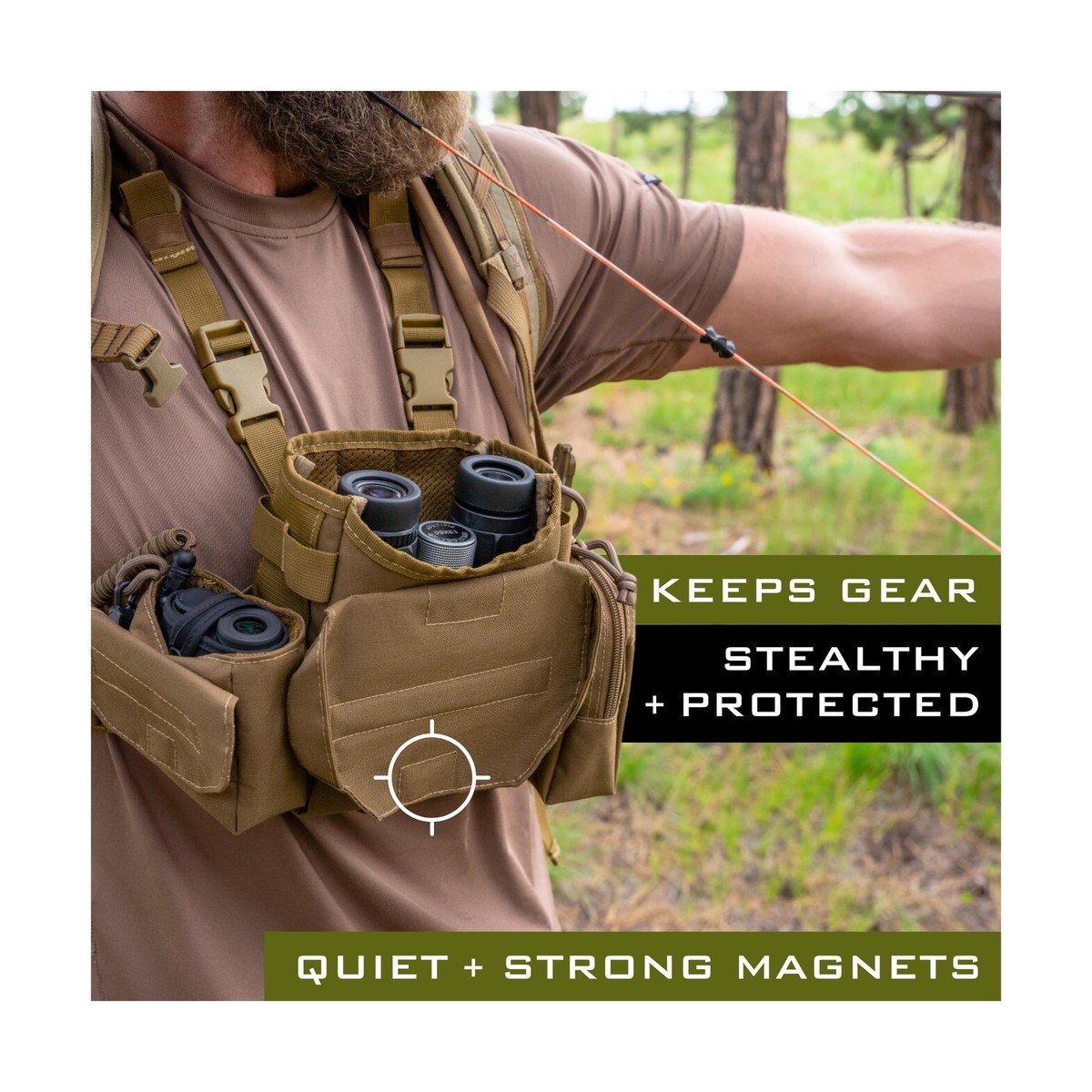 Marsupio Da Petto Uomo Moxule Bino Binocular Harness Chest Pack