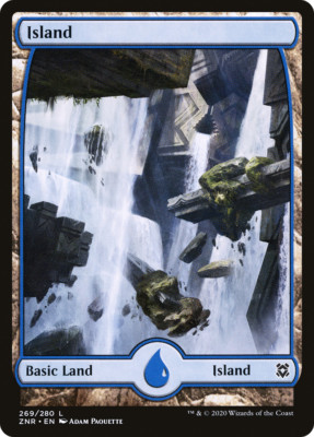 x8 Island ZNR MTG Zendikar Rising 269/280 FULL ART LAND M/NM 8x