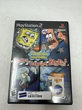 SpongeBob Squarepants Lights Camera Pants PS2 PlayStation 2 - Complete CIB