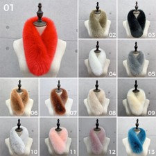 New Women Shawl Scarves Wrap Scarf Stole Soft Faux fox fur Collar