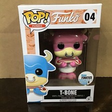 FUNKO POP PINK T-BONE 04 FUNATICS DAYOUT LIMITED EDITION with HARD STACK NEW