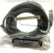 25FT BNC Male to Male Connector HD-SDI Video RG59 Coax Coaxial Cable Cord