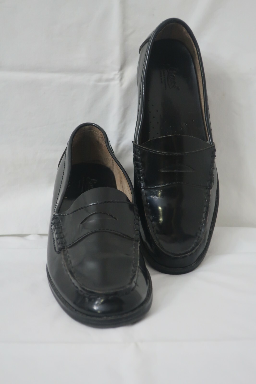 womens black penny loafers