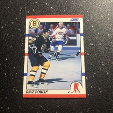 Dave Poulin 1990 Score Hockey #217 NHL Boston Bruins Center Ice