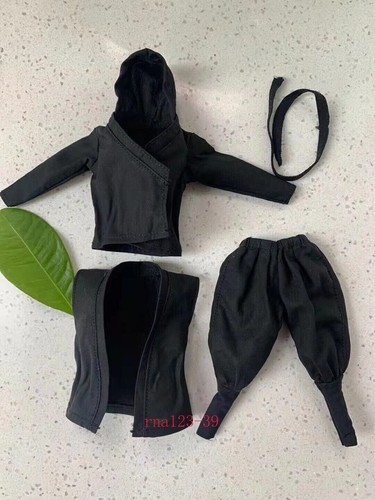1/12 Scale Soldier Clothes Ninja Suit Model Fit 6" Action Figure Body - Picture 12 of 24