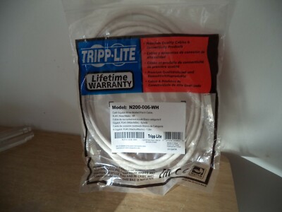 TRIPP LITE N200-006-WH TRIPP LITE  GIGABIT MOLDED PATCH CABLE RF45