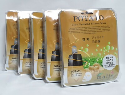50pcs Malie POTATO Face Mask Packs Sheet 25g Moisturizing Whitening EXPRESS SHIP
