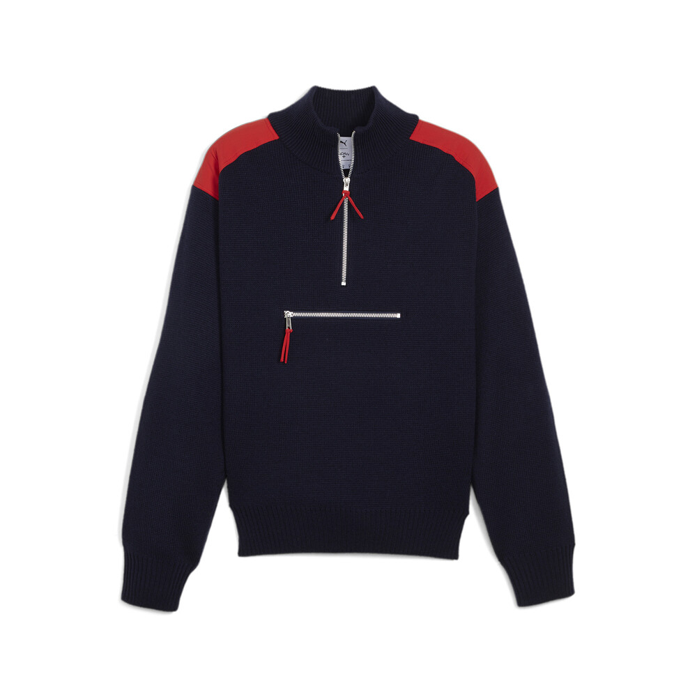 Лыжный свитер Puma с имитацией шеи и длинным рукавом на молнии X Noah мужской синий 62386406