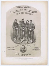 Very RARE! - Ellsworth Zouave - post-Civil War - 1868 - Peoria, Illinois! - WOW!