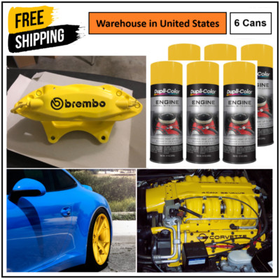 Daytona Yellow Spray Paint Wheel Rim Engine Brake Caliper High Heat Resistant