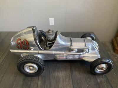 Vintage Roy Cox Thimble Drome Champion Midget Racer Toy Model Tether Race Car 1