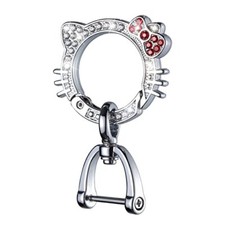 Brelok samochodowy dla kobiet, karabińczyk brelok z brelokami czerwony