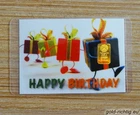 Gold Bar 0.1g Gram Happy Birthday + Certificate PIM NZP Gold Bar Birthday