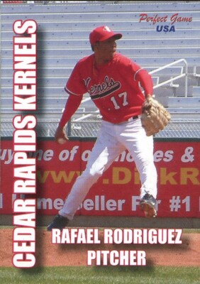 2004 Team Issue Cedar Rapids Kernels RAFAEL RODRIGUEZ RC ANGELS