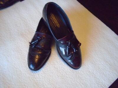 Florsheim Imperial Tassel Wingtip Dress Loafer Brown 10 E #1259 vintage florsheim royal imperial Wingtip pebble grain brown  main image 3