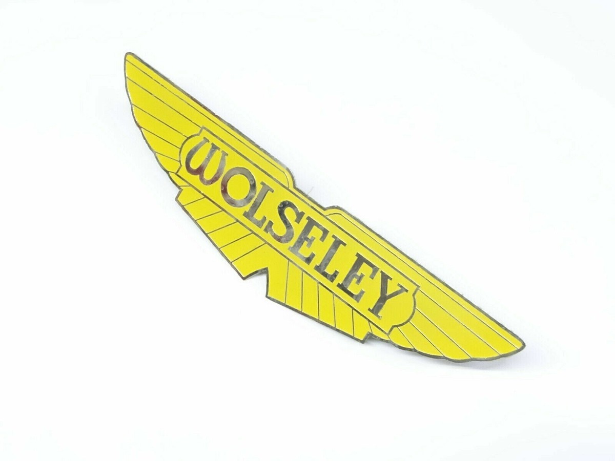 Badge Decal Emblem Vintage Car Wolseley Yellow | eBay