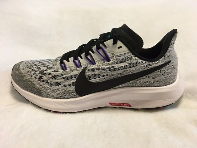 Kids Nike Zoom Pegasus 36 Gray Black Running Sneakers Shoes 7Y Youth 7 | eBay