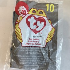 McDonalds Tag 1993 Ty Teenie Beanie Baby Zip The Black Cat 1998 10 RARE NEW NIP